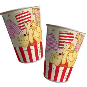Winnie the Pooh Alphabet Party Cup (Pack of 8) Multicoloured (One Size)