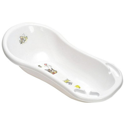 Winnie the Pooh Baby Bath Tub 100cm with Plug & Hanging Organizer Box 4L - 4