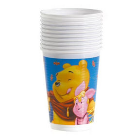 Winnie the Pooh Paper Party Cup (Pack of 10) Blue/White (One Size)