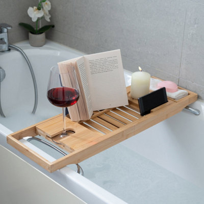 Winning Natural Bamboo Bath Caddy