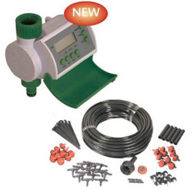 Winster Automatic Digital Water Timer Hozelock Compatible & Micro Irrigation Kit