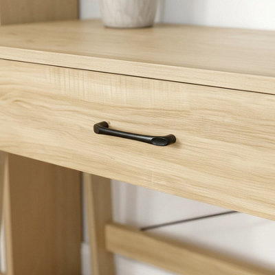 Winston 1 Full-width Drawer Oak Effect Home Office Computer Writing Desk