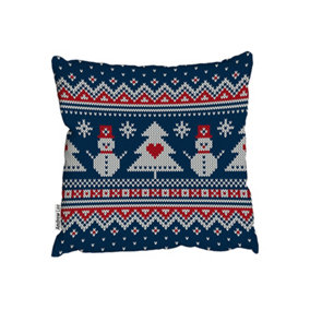 Winter holiday sweater design (outdoor cushion) / 60cm x 60cm