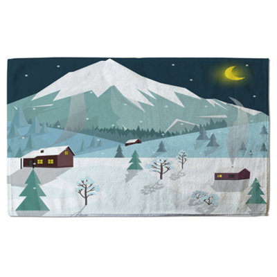Winter landscape (bath towel) / Default Title Price Comparisons | Compare The Build