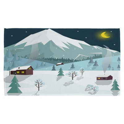 Winter landscape (kitchen towel) / Default Title Price Comparisons | Compare The Build