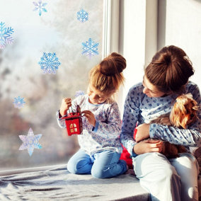 Winter Snowflake Window Stickers