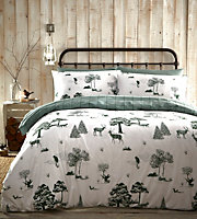 Winter Toile King Duvet Cover and Pillowcases