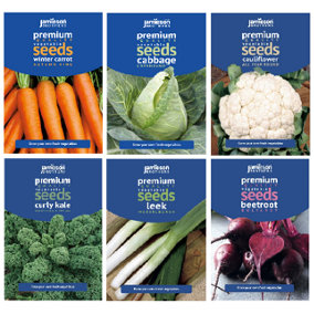 Winter Vegetable Seeds Bundle - 6 varieties - Over 6400 Seeds by Jamieson Brothers