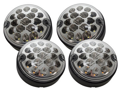 WIPAC NAS LED Upgrade Lighting Kit Front Clear 4 Pieces Fits Defender ...