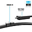 Wiper Blade Flat Front DS, PS Kits 26+19 Inch Fits Ford Focus C-MAX 2.0 2003-2007 Mehr MFB26A+ MFB19A with Prefitted A Adapter