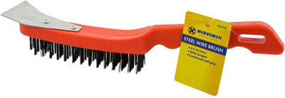 Wire Brush And Scraper Remove Paint Cleaning Handle Tool Diy Decorating