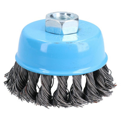 Wire Cup Brush Wheel 75mm for 115mm Angle Grinder Twist Knot 36 Pack