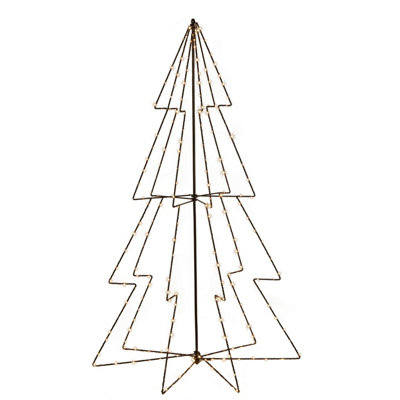 Wire Framed Light Up Christmas Tree DIY at B&Q
