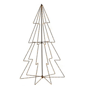 Wire Framed Light Up Christmas Tree