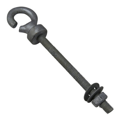 Wire Mesh Fencing Fixing Hooks (Galvanised End Post Single 3/8" 10MM 4")
