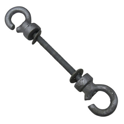 Wire Mesh Fencing Fixing Hooks (Galvanised Intermediat Post Double 3/8" 10MM 4")