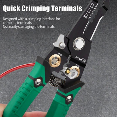 Wire Stripper Pliers Multifunctional Electric Cable Stripper Crimper ...