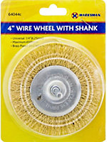 Wire Wheel With Shank Brush Drill Polishing Set Tool For Rust Removal 4 Inch
