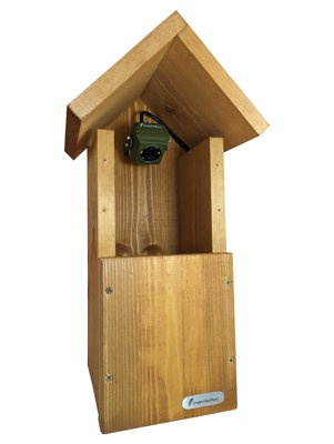 Wired Network Bird Box with Wildlife HD Camera - L0.75 x W0.95 x H1.38 cm - 3