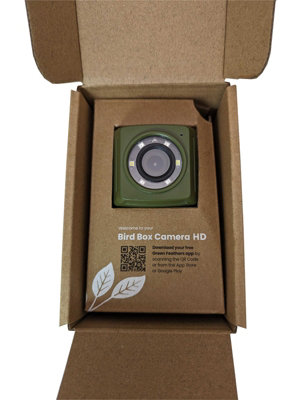 Wired Network Bird Box with Wildlife HD Camera - L0.75 x W0.95 x H1.38 cm - 4
