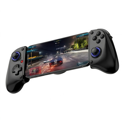 Wireless Bluetooth Hall Trigger Stretchable Game Controller-Black