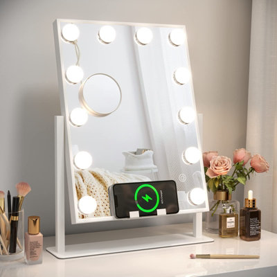Wireless Charging Vanity Mirror with LED Lights | DIY at B&Q