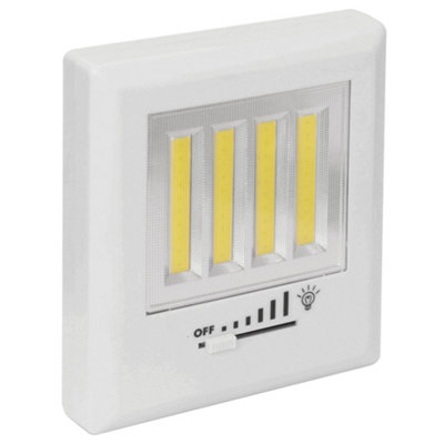 Wireless COB LED Light Switch with Dimmer Battery Operated