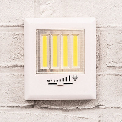 Wireless COB LED Light Switch with Dimmer Battery Operated