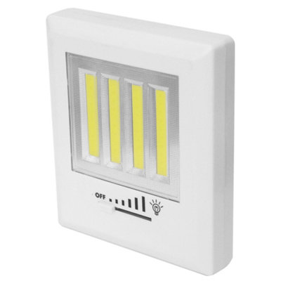 Wireless COB LED Light Switch with Dimmer Battery Operated