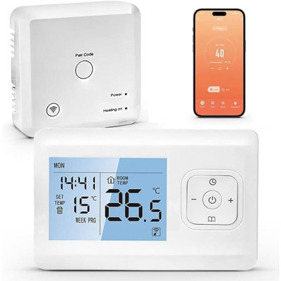 Wireless Connected Thermostat, Wifi And Smart Connected Thermostat