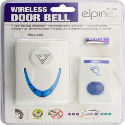 Wireless Door Bell Cordless Sound Long Range Music Choice Batteries Chime Price Comparisons | Compare The Build