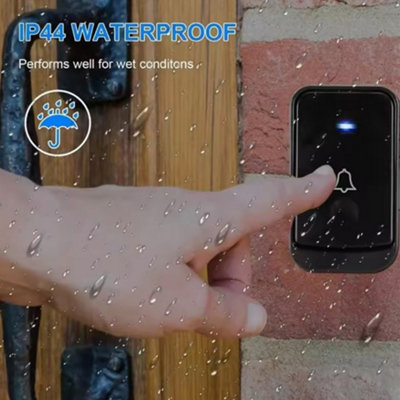 Wireless Door Bells Waterproof 1000ft Long Range Plug in Home Cordless ...