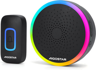 Wireless Doorbell with RGB Light Indicator