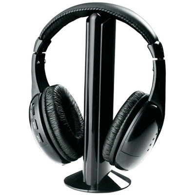 Wireless Headphones Wired Headset 5-in-1 FM Monitor Audio CD TV MP3 PC
