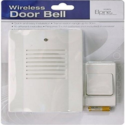 Wireless Home Doorbell Chime Melodies Cordless Door Bell 16 Melody Tunes Outdoor Instant Alert 30 Metre Range Easy Installation Price Comparisons | Compare The Build