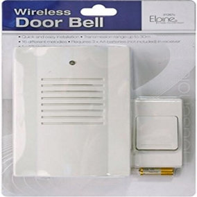 Wireless Home Doorbell Chime Melodies Cordless Door Bell 16 Melody Tunes