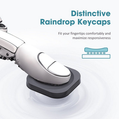 Wireless Keyboard And Mouse Set USB Dongle For PC Laptop Full Size 2.4GHz UK Keyboard