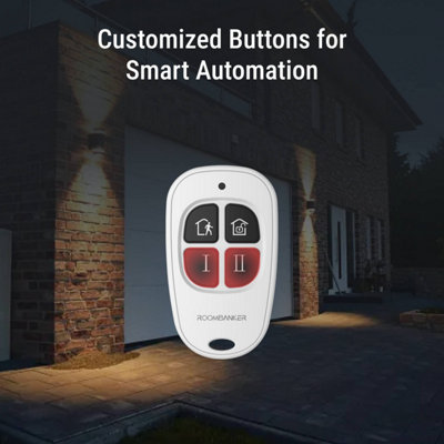 Wireless Keyfob: Simplified Control & Custom Buttons, Hub Required
