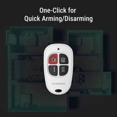 Wireless Keyfob: Simplified Control & Custom Buttons, Hub Required