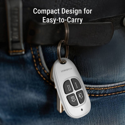 Wireless Keyfob: Simplified Control & Custom Buttons, Hub Required