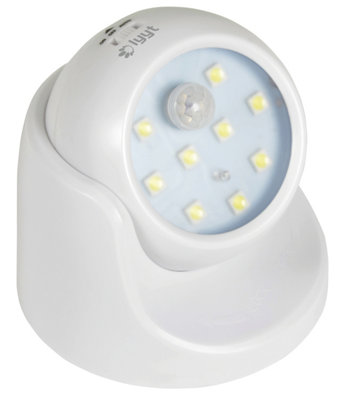 Wireless LED Motion Sensor Light, Battery Powered, with Rotating Head