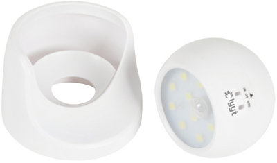 Wireless LED Motion Sensor Light, Battery Powered, with Rotating Head