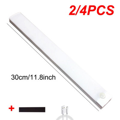 ARSUK USB Rechargeable Wireless LED PIR Motion Sensor Light Strip – Cool White, 200 Lumens
