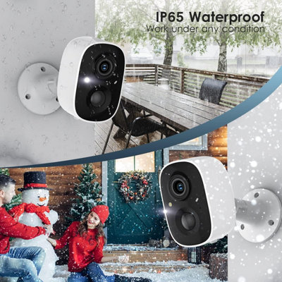 Wireless Outdoor Security Camera: 1080P, 2-Way Talk, Night Vision, AI ...