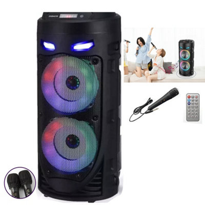 Wireless Portable Bluetooth Party Speaker Sub Woofer Heavy Bass Sound ...