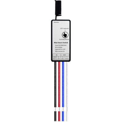 Wireless Remote Control Rf 433Mhz Relay Receiver Dc 3.6V 6V 12V 1Ch ...