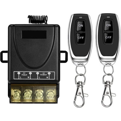 Wireless Remote Switch DC 12V 24V 48V 72V For Door Curtain Barrier Pump ...