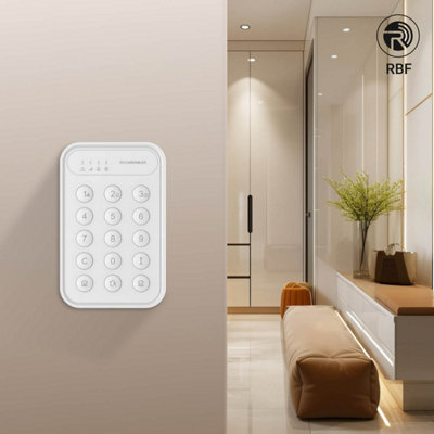 Wireless Security Keypad - Easy Arm/Disarm, Hub Required