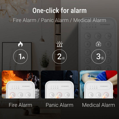 Wireless Security Keypad - Easy Arm/Disarm, Hub Required