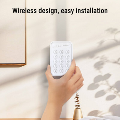 Wireless Security Keypad - Easy Arm/Disarm, Hub Required